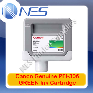 Canon Genuine PFI-306G GREEN Ink Cartridge for IPF8300/IPF8400/IPF9400
